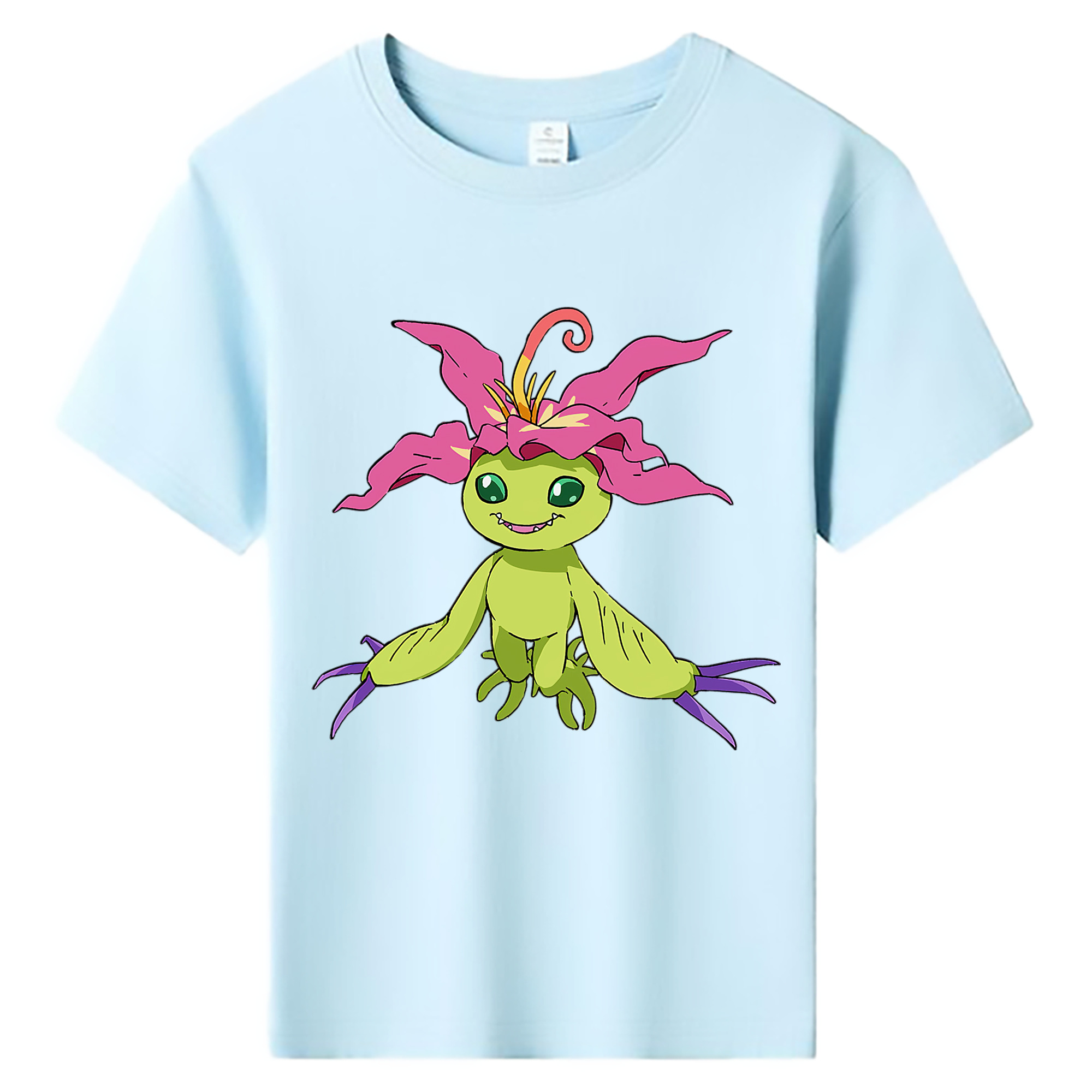 （画像用） Digimon デジタルモンスター/デジモン 綿100％キッズTシャツ（フロントプリント）